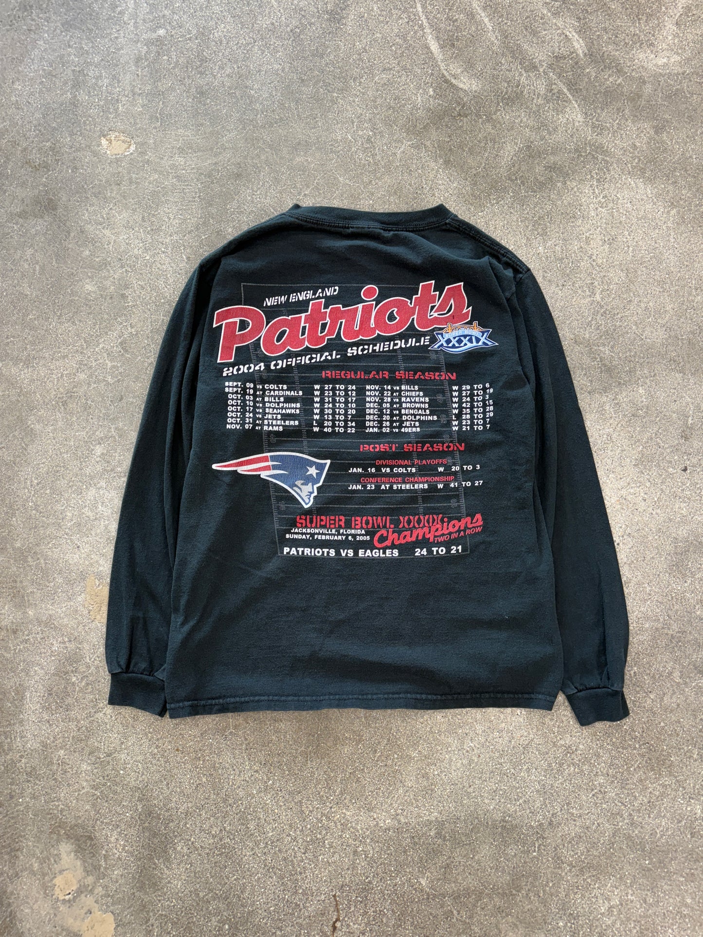 (S) Vintage Superbowl Champions Patriots Longsleeve