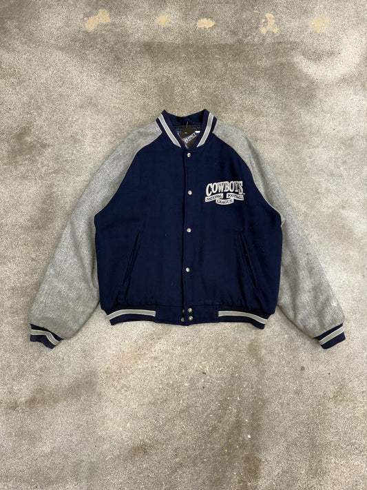 (L) Vintage Logo Athletic Dallas Cowboys Varsity Jacket
