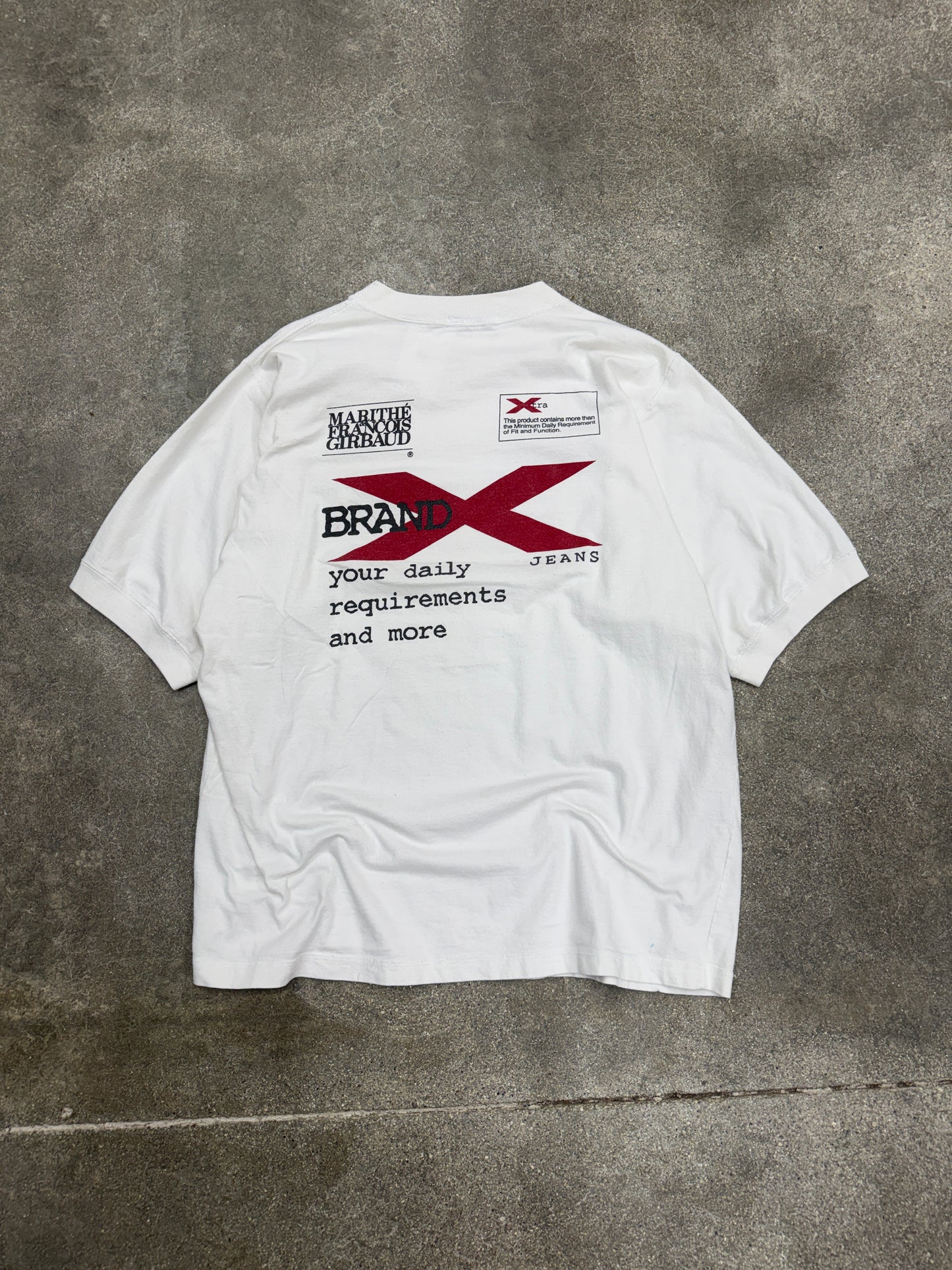 (XL) Vintage Marithe Francois Girbaud Brand X Jeans Promo Tee Shirt