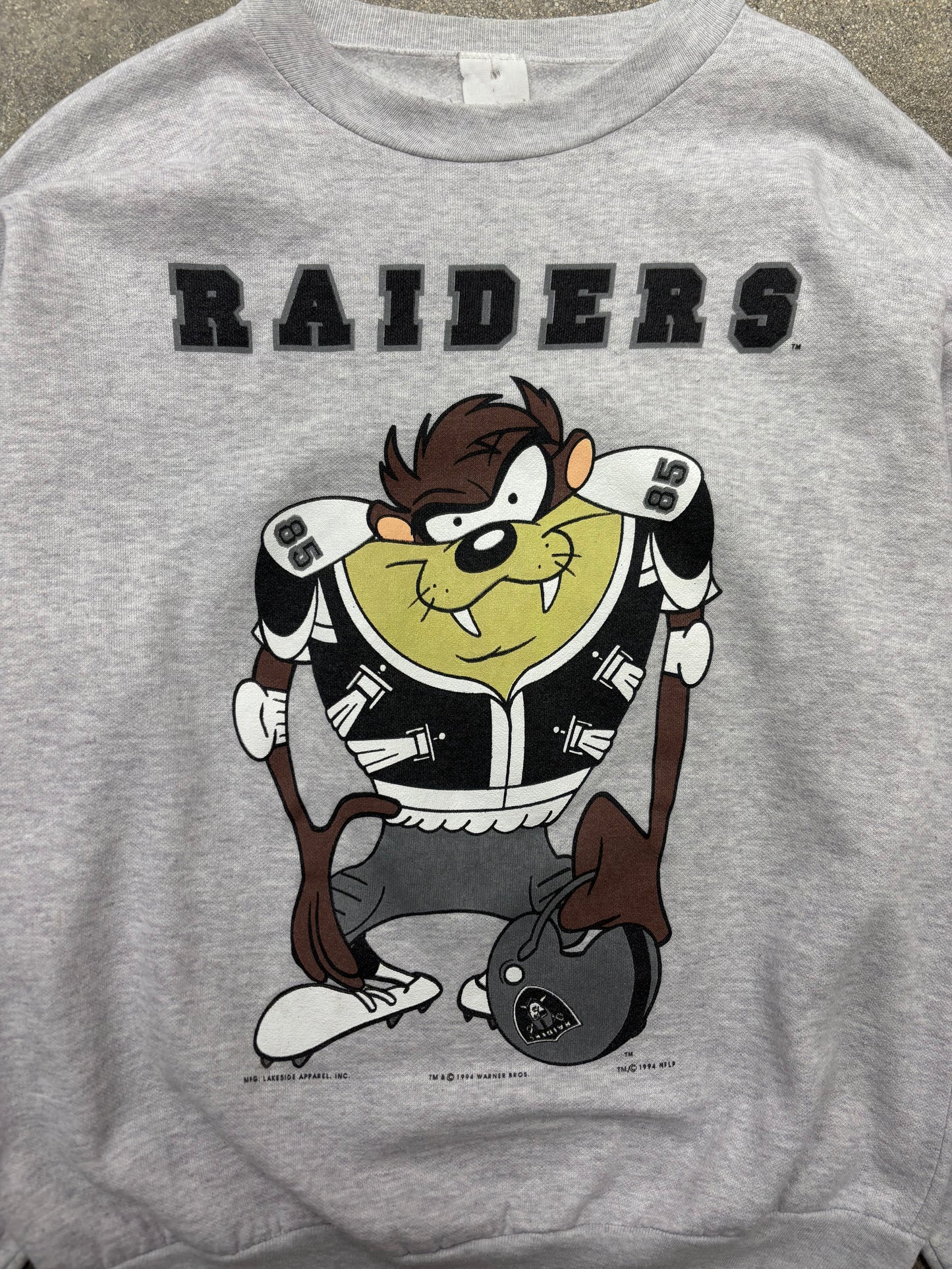 (M/L) Vintage Oakland Raiders Taz Crewneck Sweatshirt