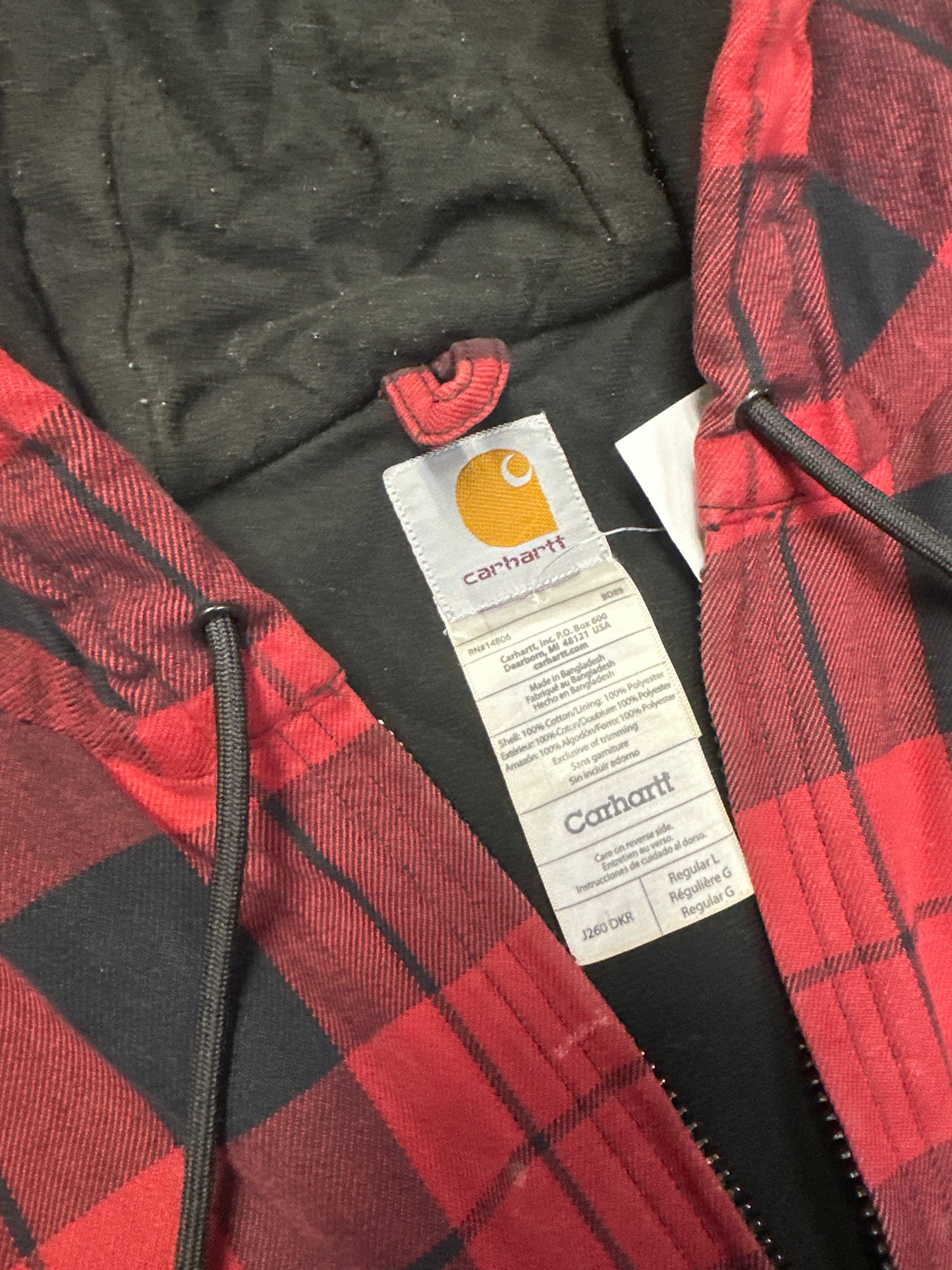 (L) Plaid Carhartt Jacket