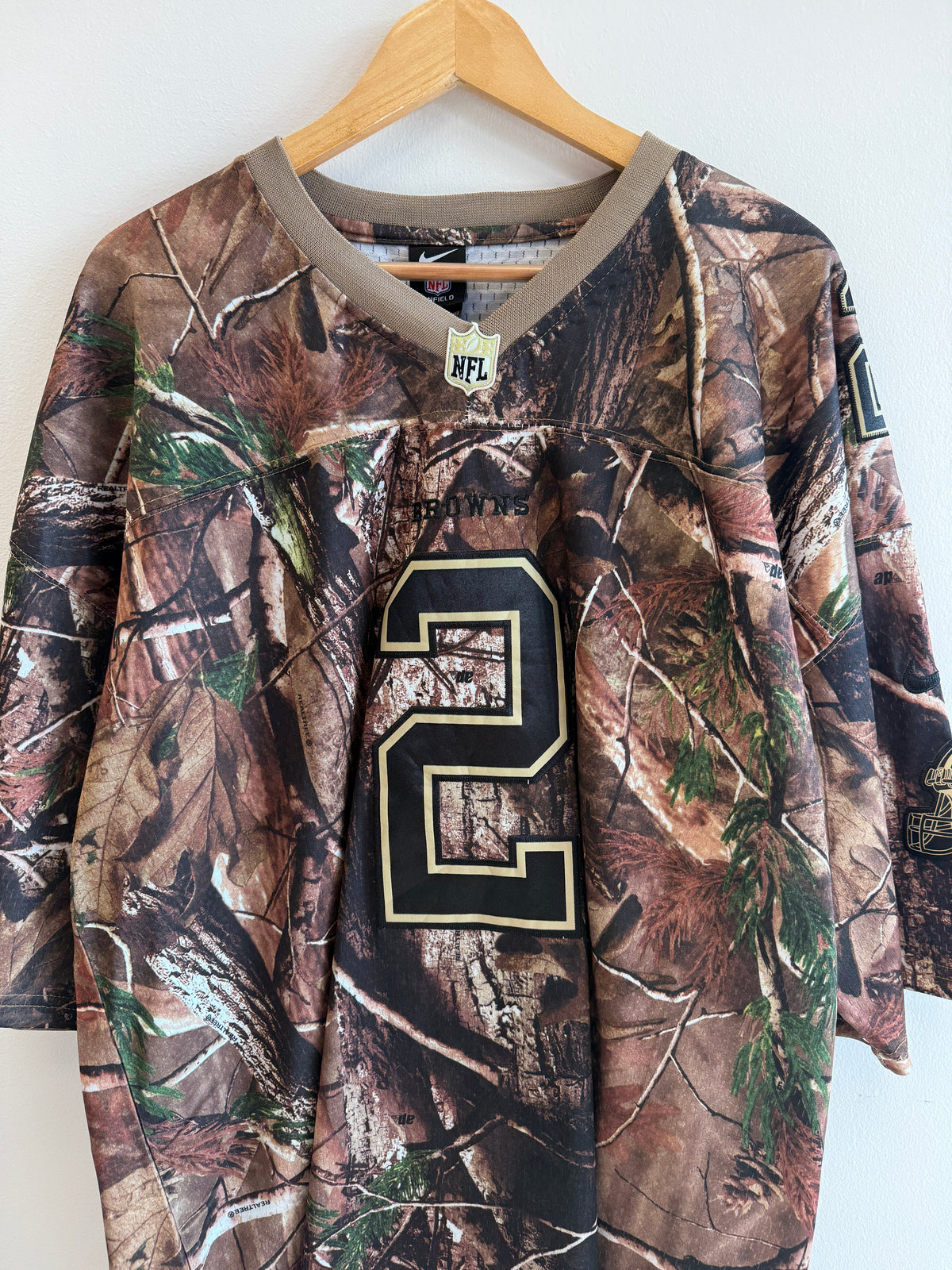 (XXL) Johnny Manziel Camo Nike Browns Jersey
