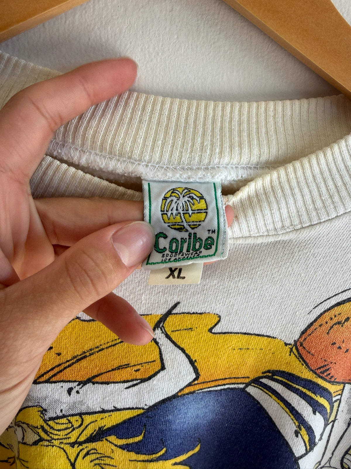 (XL) 1988 Vintage Minnesota Vikings Caricature Crewneck