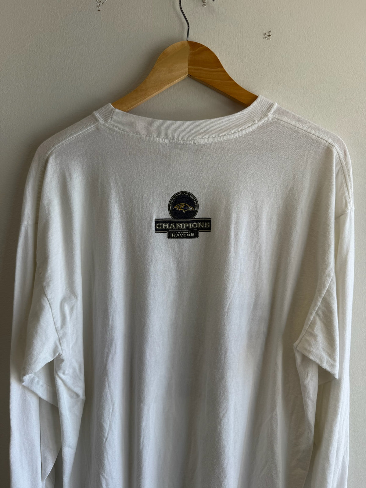 (XL) Vintage Baltimore Ravens Superbowl XXXV Champions longsleeve shirt