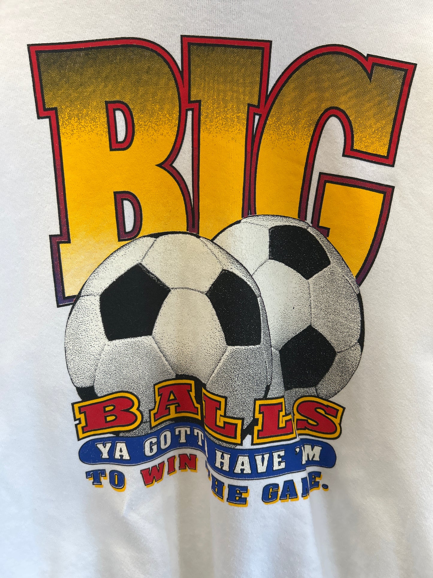 (M) Vintage Big Balls Soccer Crewneck