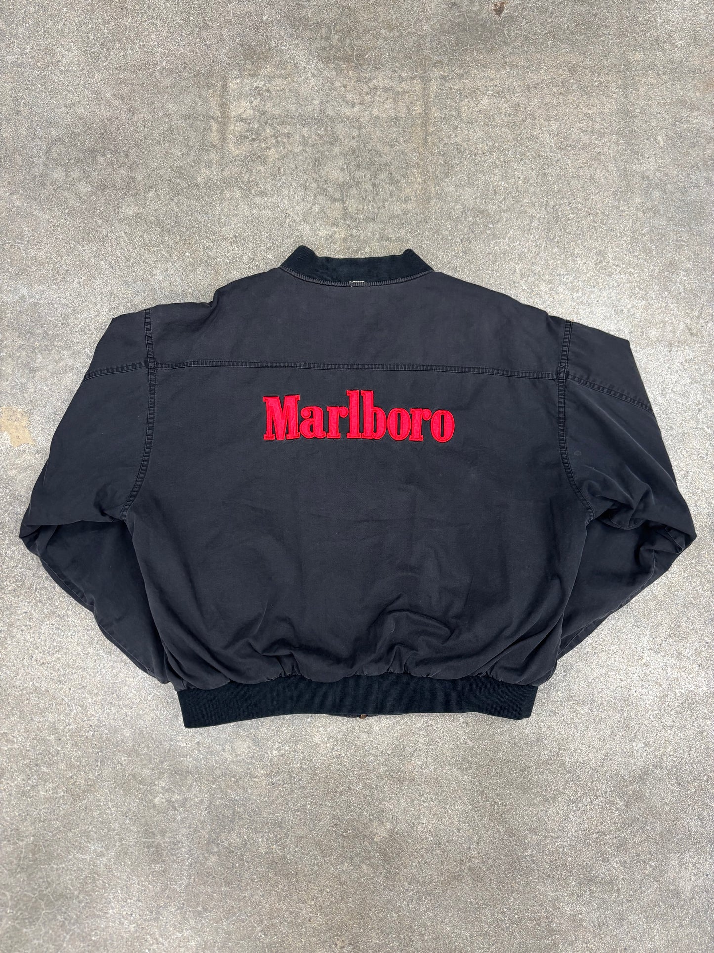 (XL) Vintage Marlboro Reversible Bomber Jacket