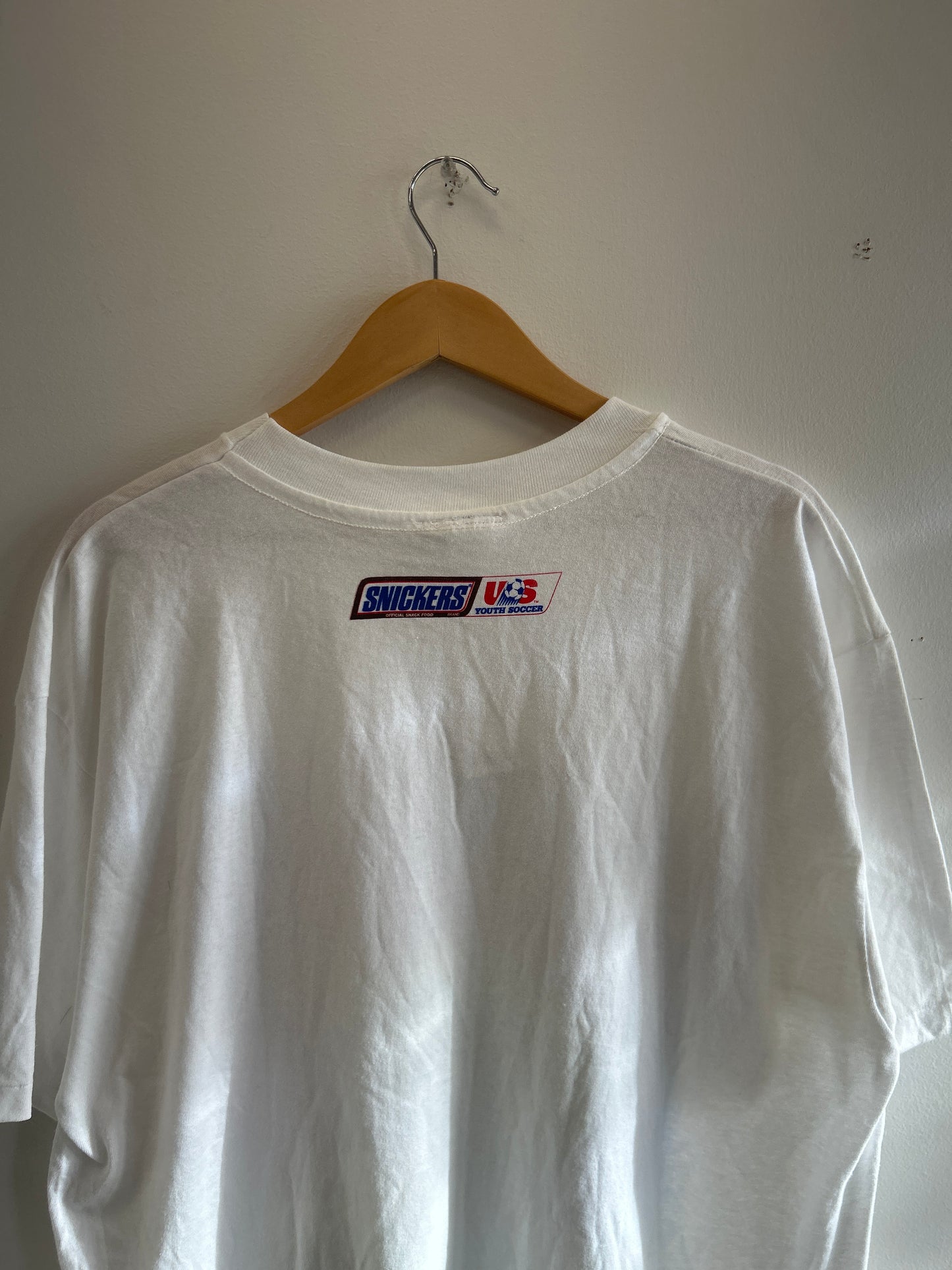 (XL) Vintage Soccer Madness Snickers promo Tee