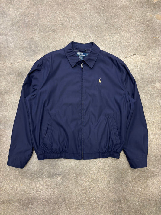 (L/XL) Navy Polo Ralph Lauren Harrington Jacket