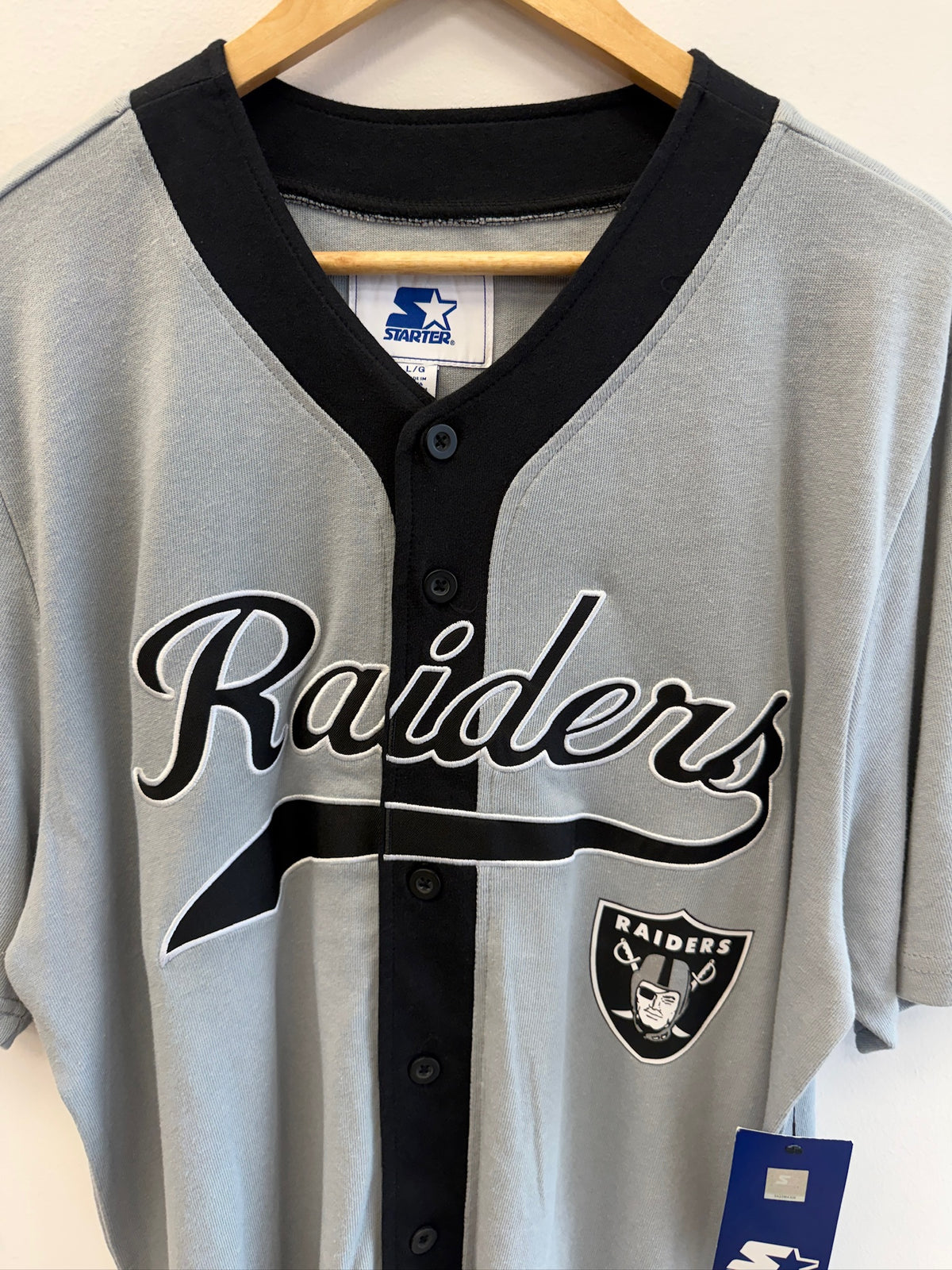 (L) Raiders Baseball Jersey BNWT