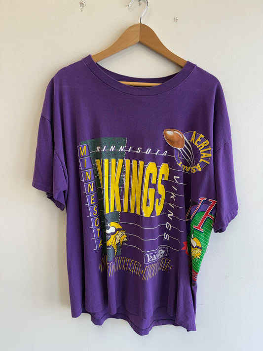 (XL) Vintage Minnesota Vikings Salem Wraparound Tee