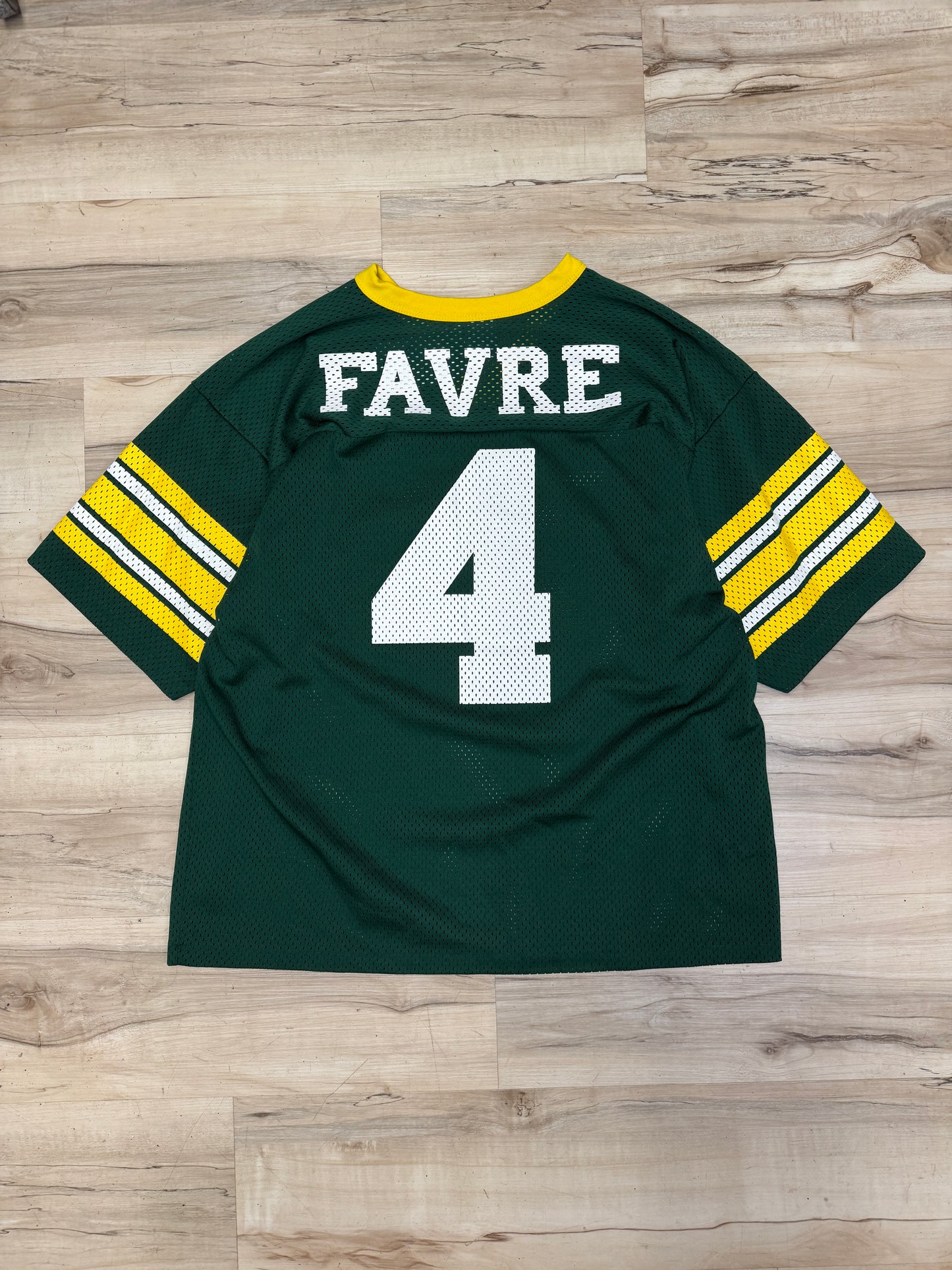 (XL) Vintage Logo 7 Brett Favre Packers Jersey