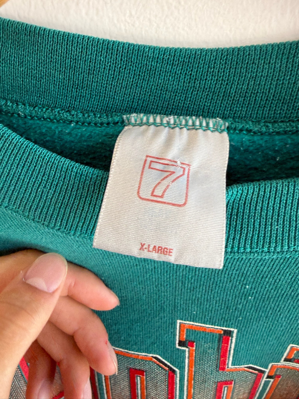(XL) Vintage Miami Dolphins Logo 7 Crewneck