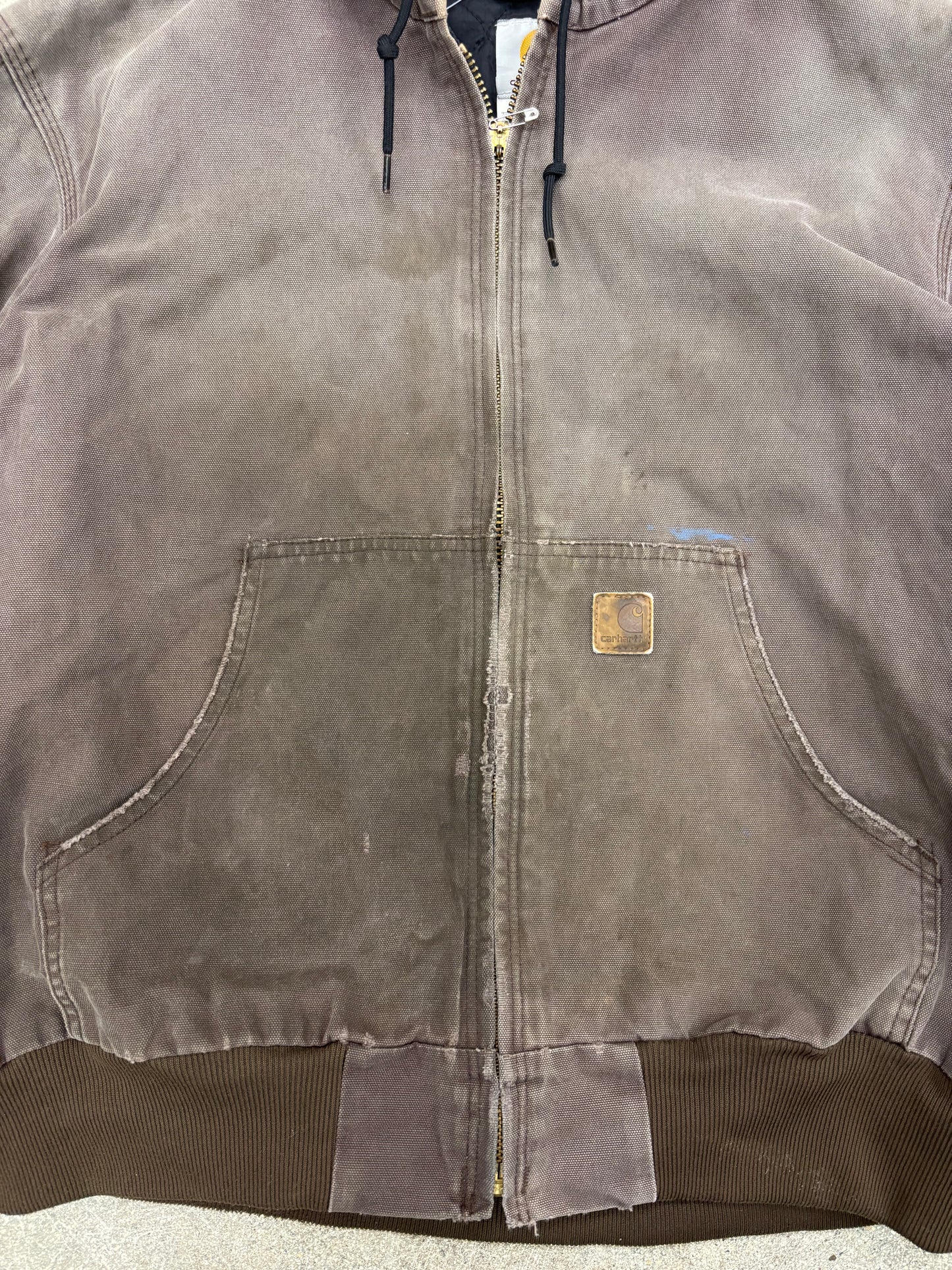 (L) Vintage 00s Faded Brown Carhartt Jacket Quilt Lined