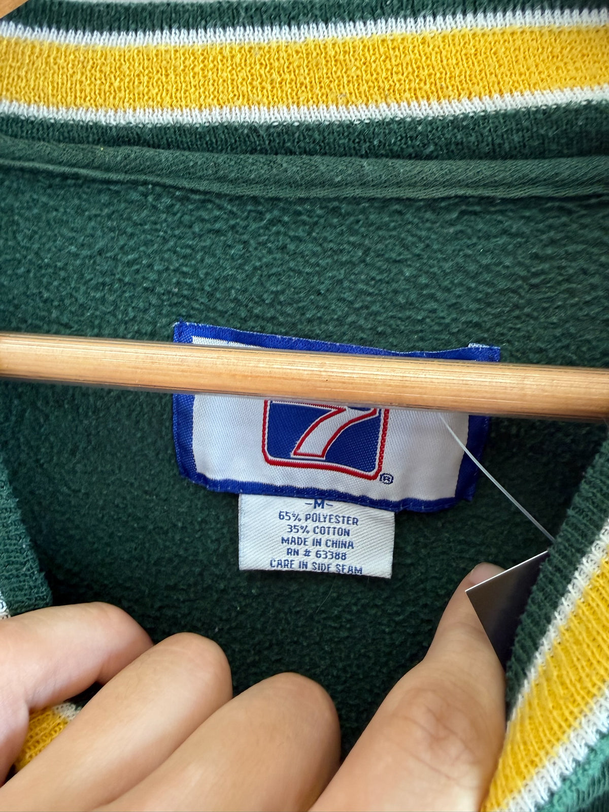 (M) Vintage Green Bay Packers Logo7 Spellout Crewneck