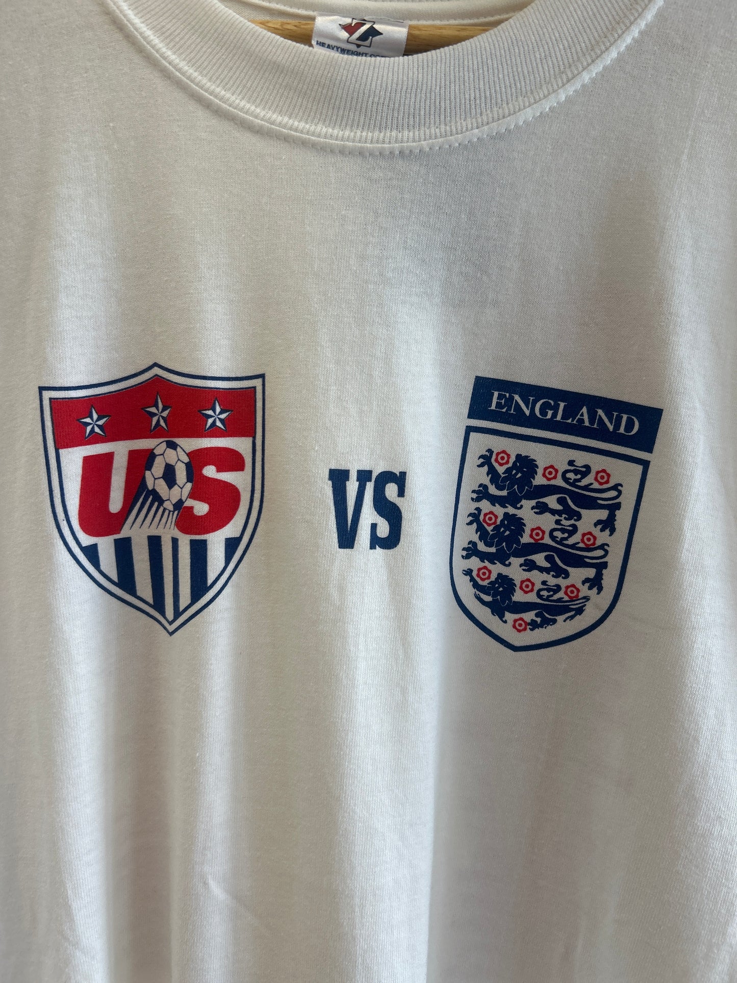 (XL) Vintage USA vs England Roster Tee