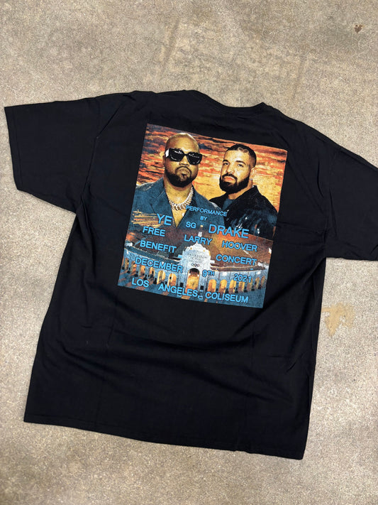 (L) Kanye & Drake Free Hoover Concert Tee Shirt