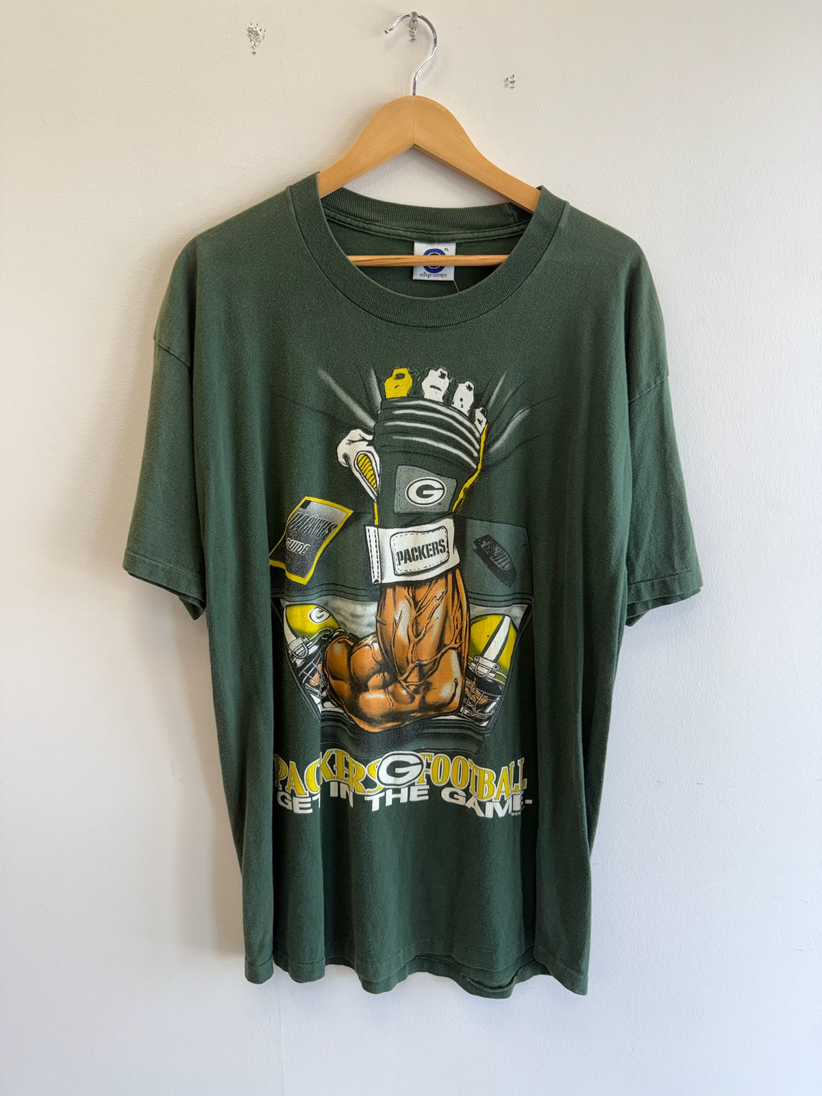 (XL) Vintage Packers Flex Tee