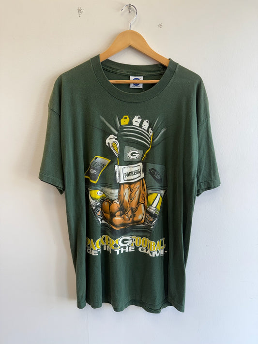 (XL) Vintage Packers Flex Tee