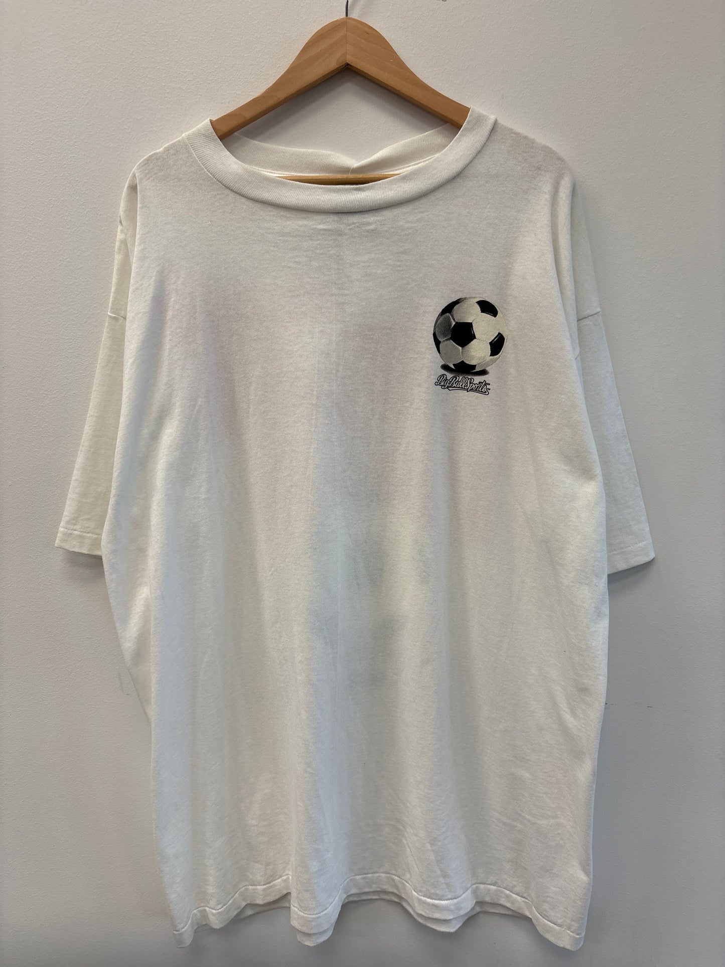(XL) Vintage Kick This Big Ball Sports Soccer Tee Shirt