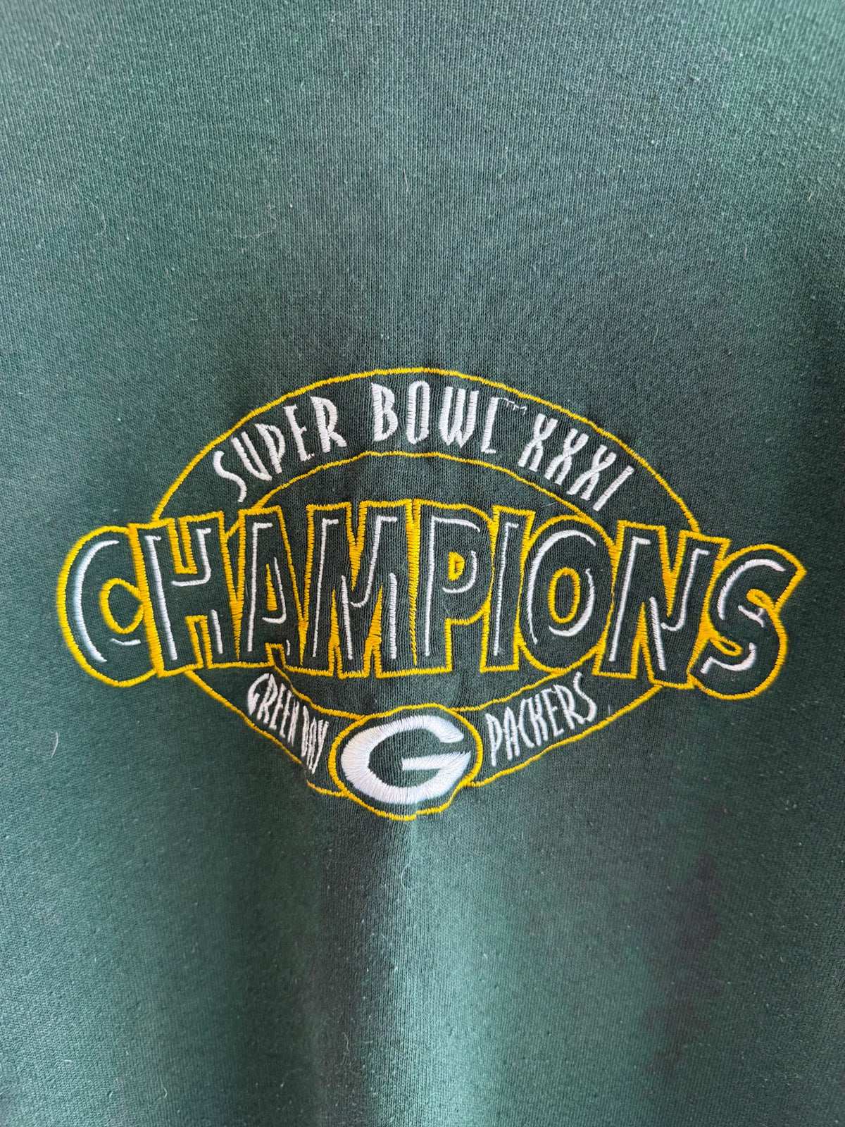 (L) Green Bay Packers Super Bowl XXXI Crewneck