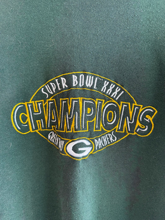 (L) Green Bay Packers Super Bowl XXXI Crewneck