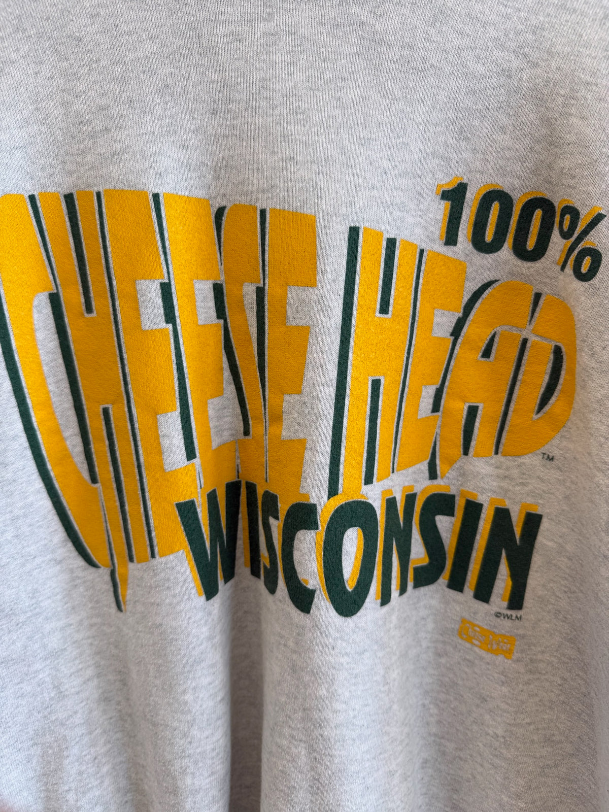 (L) Vintage Packers “100% Cheese Head” Crewneck