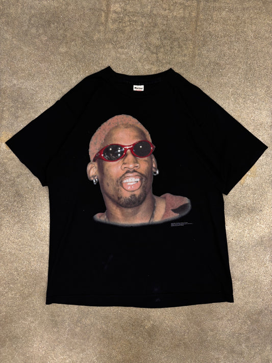 (XL) Vintage 1996 Dennis Rodman UV-Reactive Hair Tee Shirt