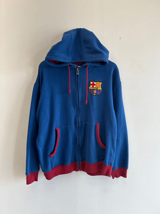 (XL) Vintage Barcelona Zip-Up Hoodie