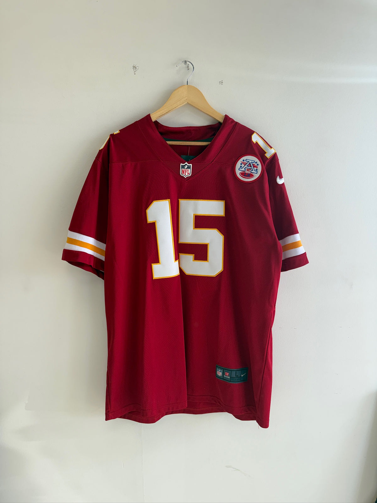 (L) Patrick Mahomes Nike Kansas City Chiefs Jersey