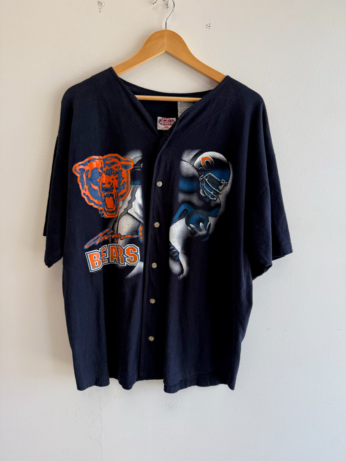 (L) Vintage Chicago Bears Baseball Jersey