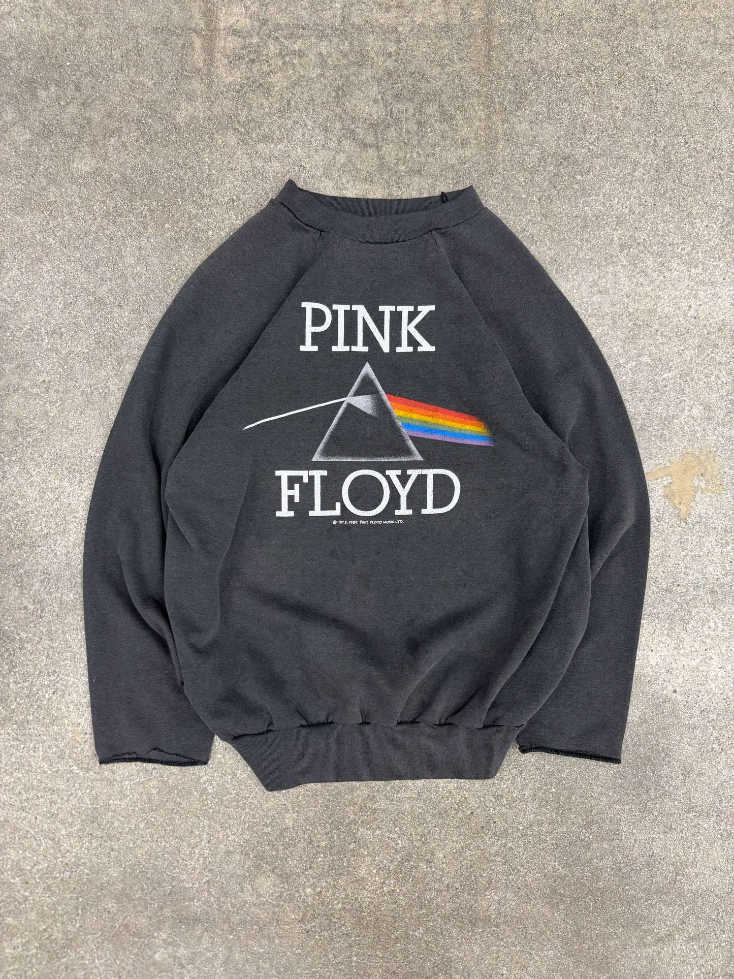 (S/M) Vintage 80s Pink Floyd “Dark Side of the Moon” Album Promo Band Crewneck Sweatshirt