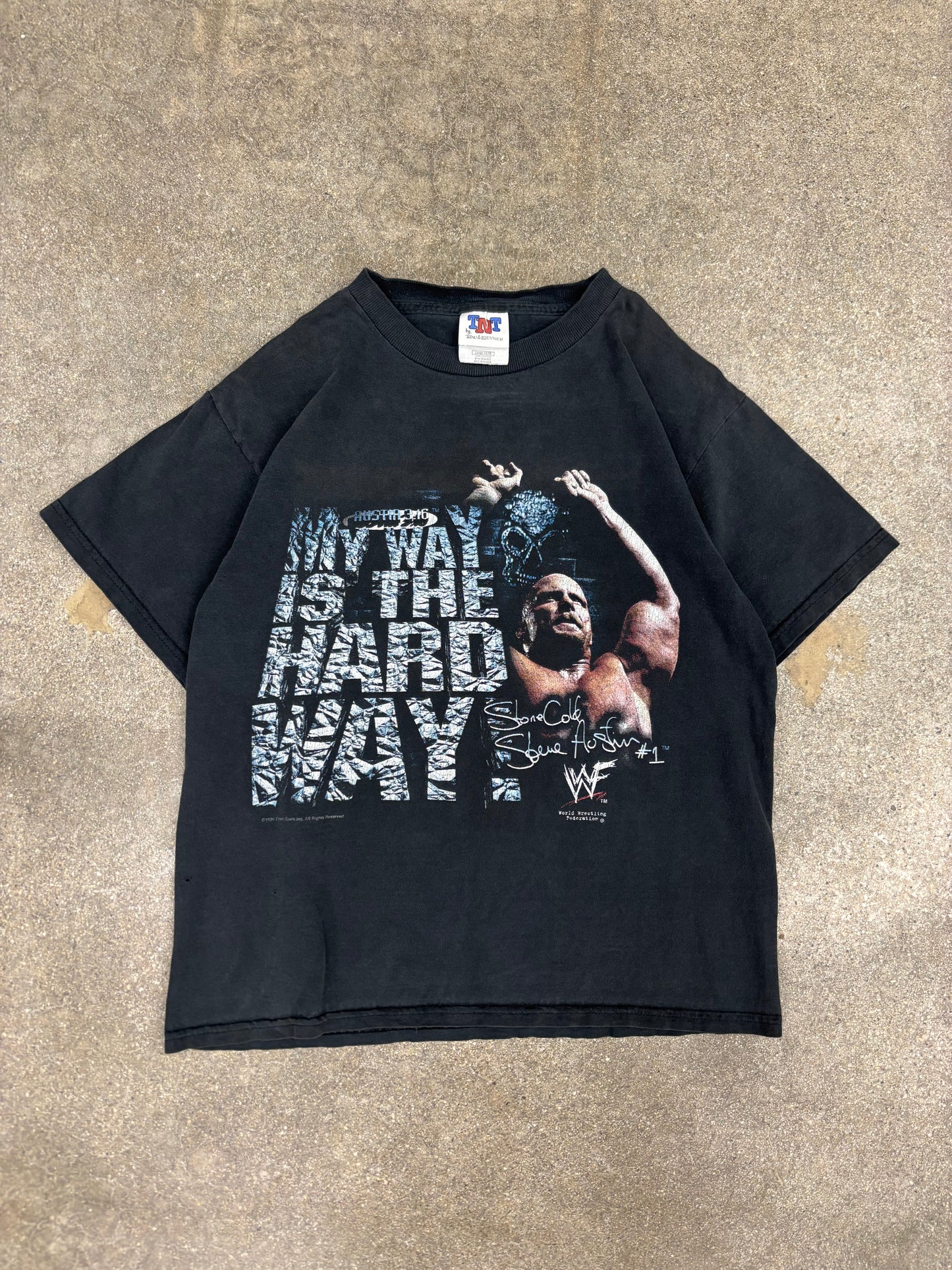(S) Vintage 1999 WWF Stone Cold Steve Austin “My Way Is The Hard Way” T-Shirt