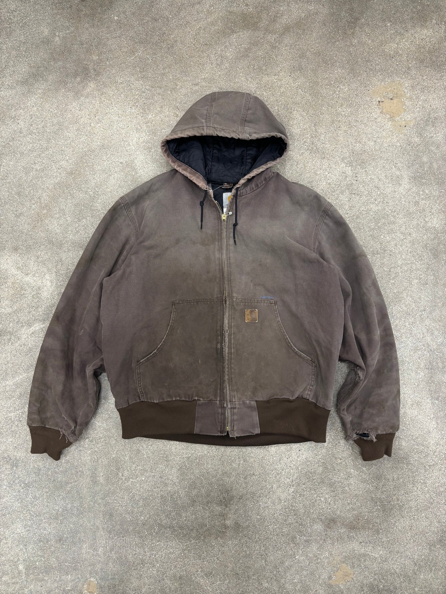 (L) Vintage 00s Faded Brown Carhartt Jacket Quilt Lined