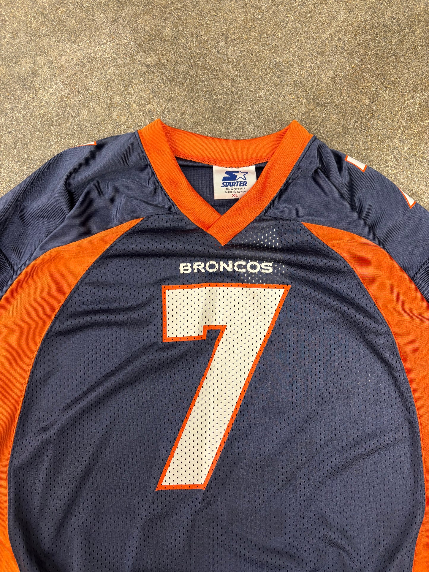 (XL) Vintage Starter Denver Broncos Elway #7 Jersey