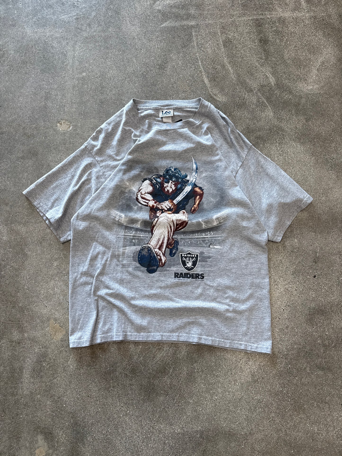 (L) Vintage Lee Sports Raiders Mascot Tee