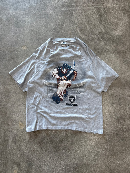 (L) Vintage Lee Sports Raiders Mascot Tee