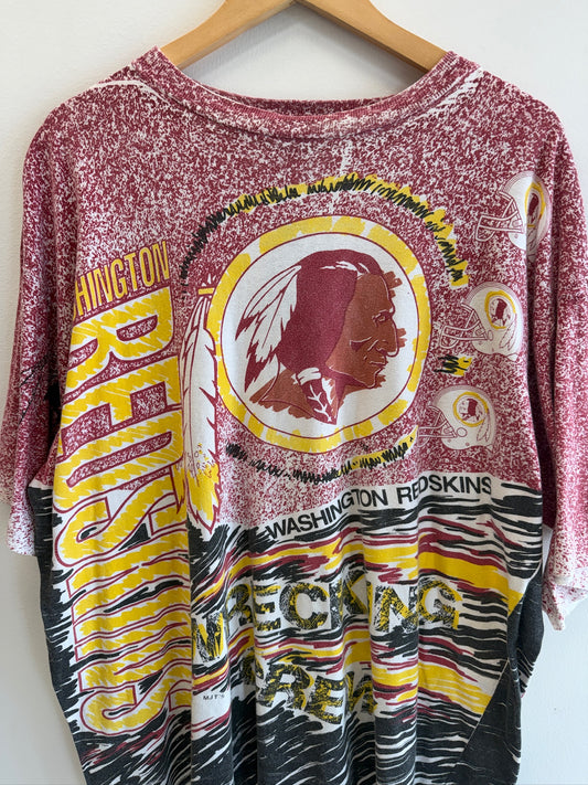 (XL) Vintage Washington Redskins AOP Tee