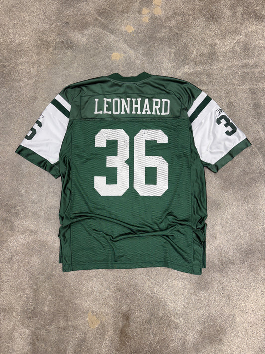 (L) Vintage Jim Leonhard Jets Football Jersey