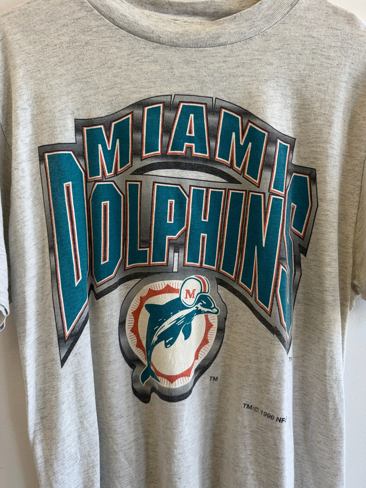 (L) Vintage Miami Dolphins Spellout Tee