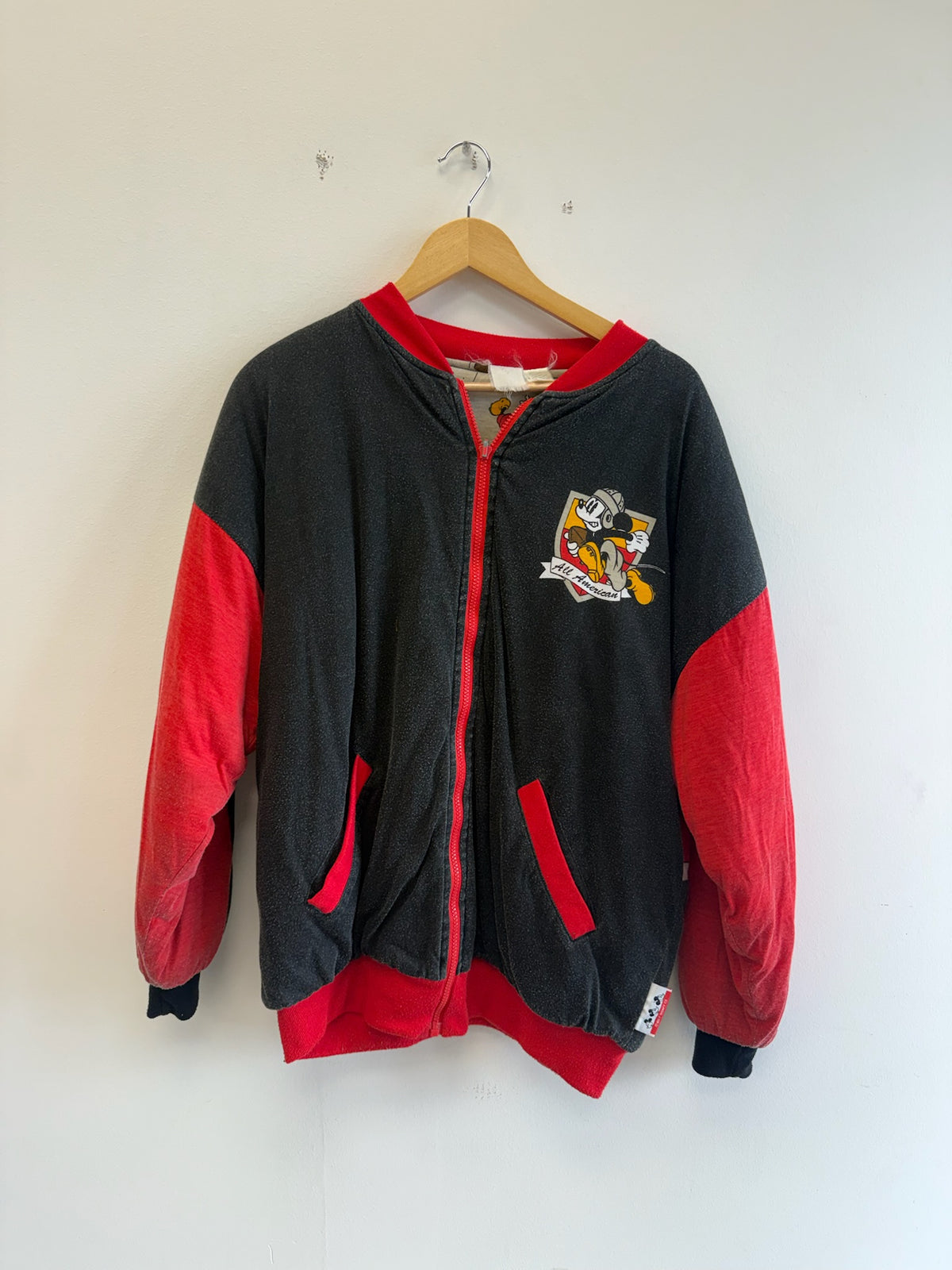 (XL) Vintage Mickey Mouse All American Football Jacket