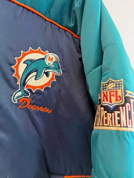 (M) Vintage Miami Dolphins Pro Player Puffer Jacket
