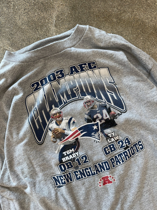 (XL) Vintage 2003 AFC Champs Patriots Shirt