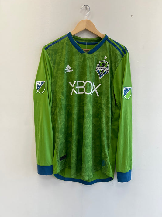 (M) 2018 Seattle Sounders Longsleeve Adidas Ward Jersey