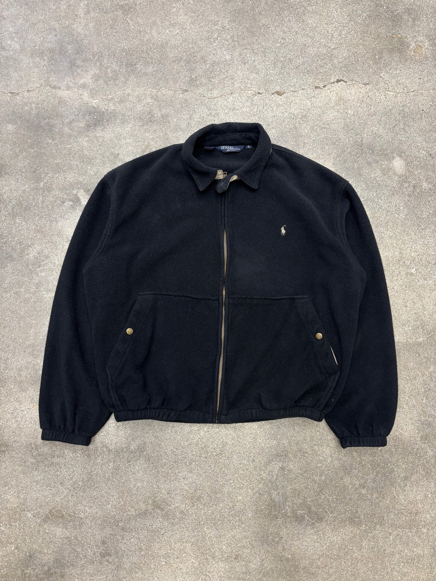 (L/XL) Polo Ralph Lauren Fleece Harrington Style Jacket
