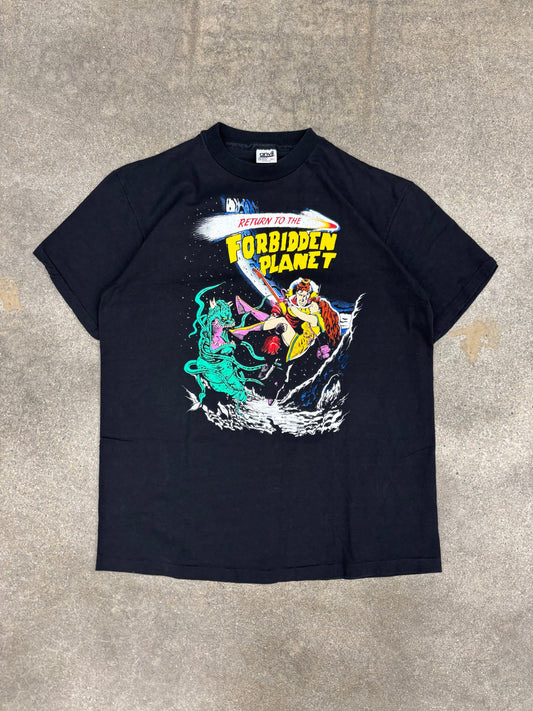 (L) Vintage Return to the Forbidden Planet Comic Graphic Tee shirt