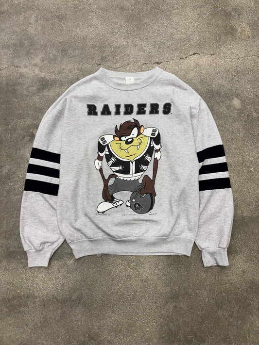 (M/L) Vintage Oakland Raiders Taz Crewneck Sweatshirt