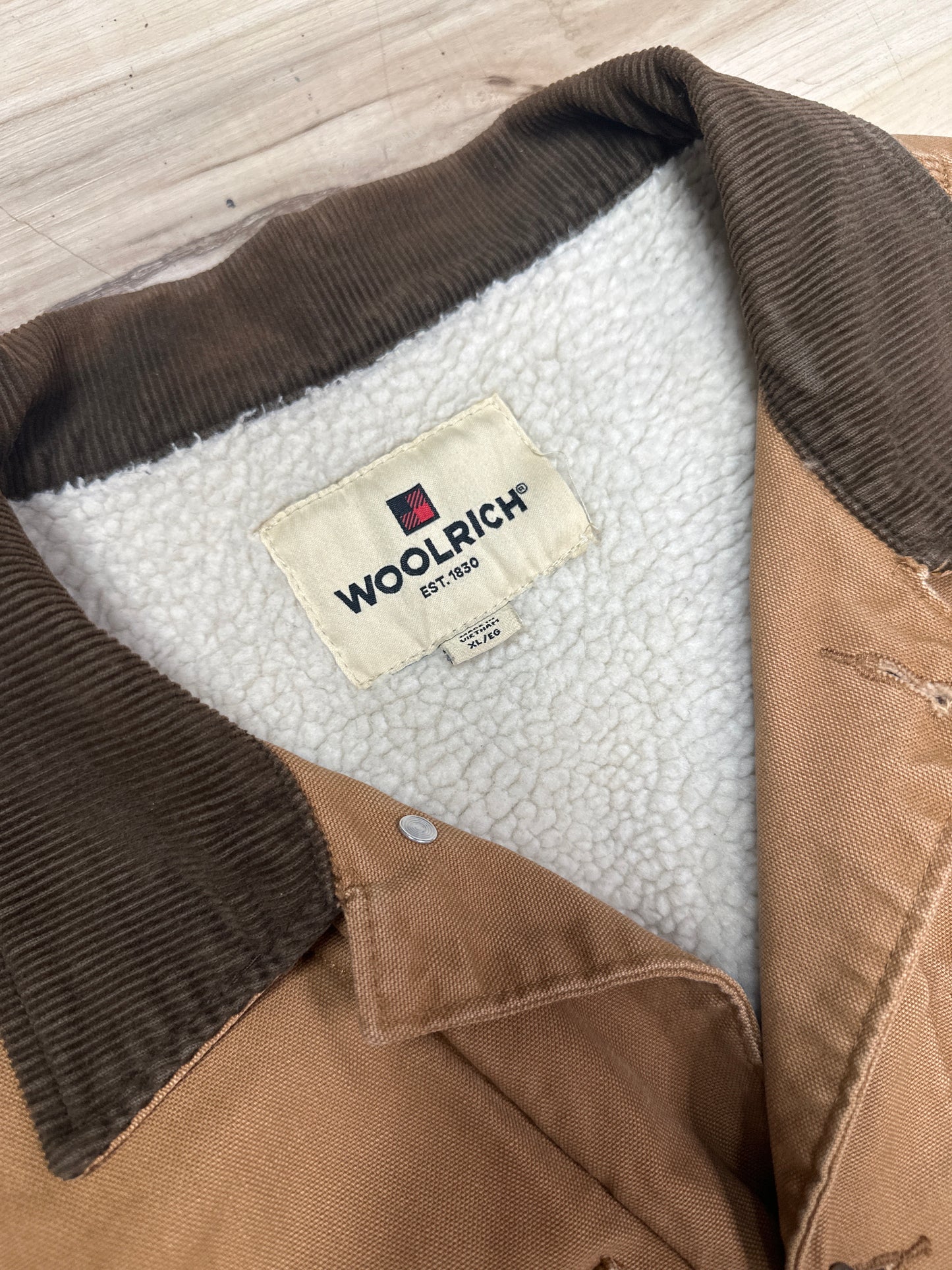 (XL) Vintage Woolrich Sherpa Lined Jacket