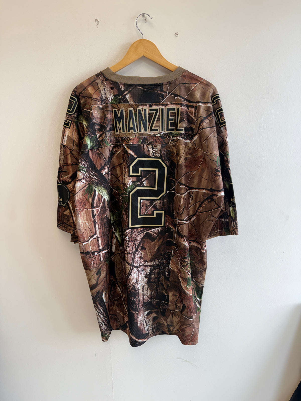 (XXL) Johnny Manziel Camo Nike Browns Jersey