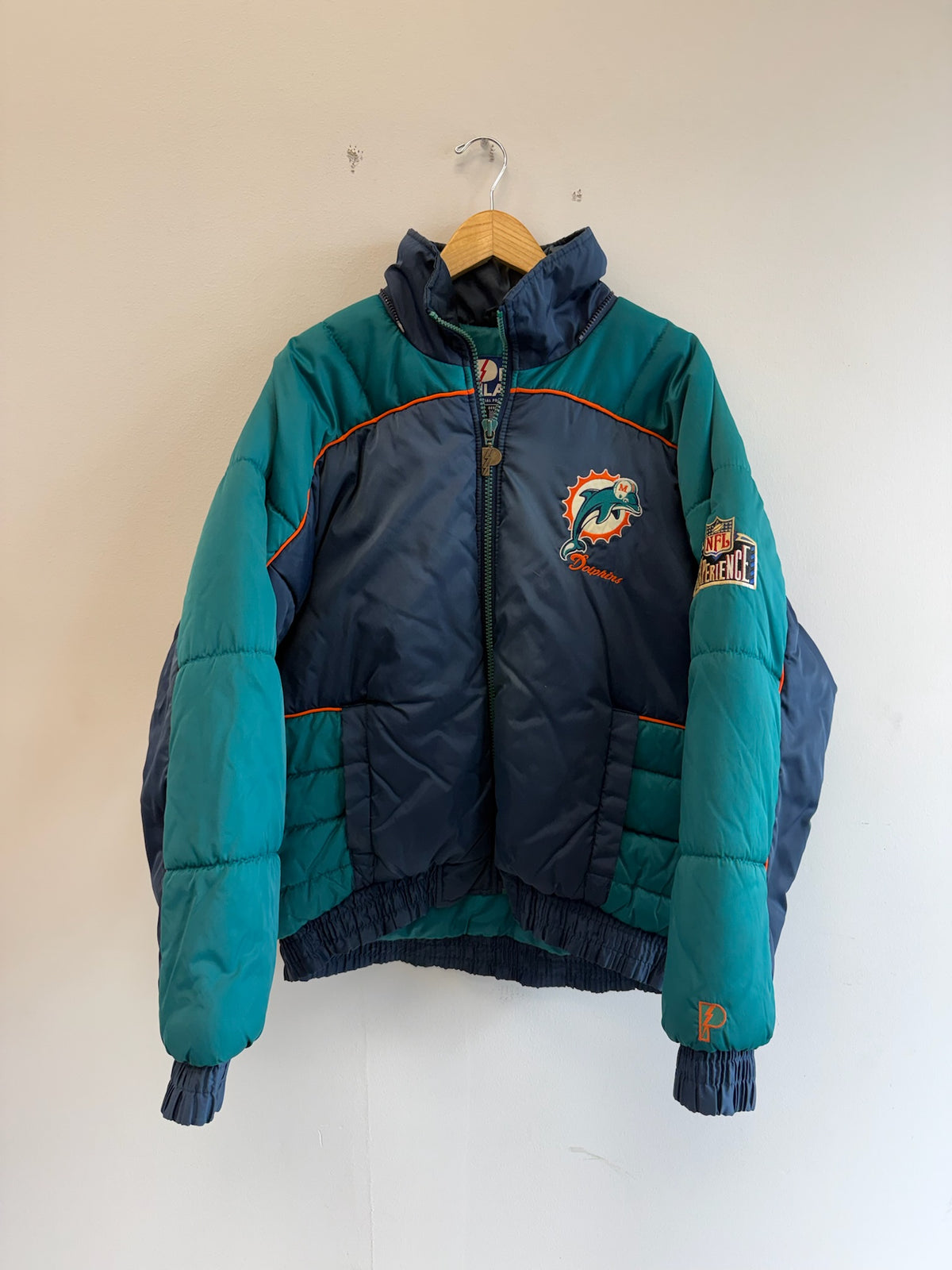 (M) Vintage Miami Dolphins Pro Player Puffer Jacket