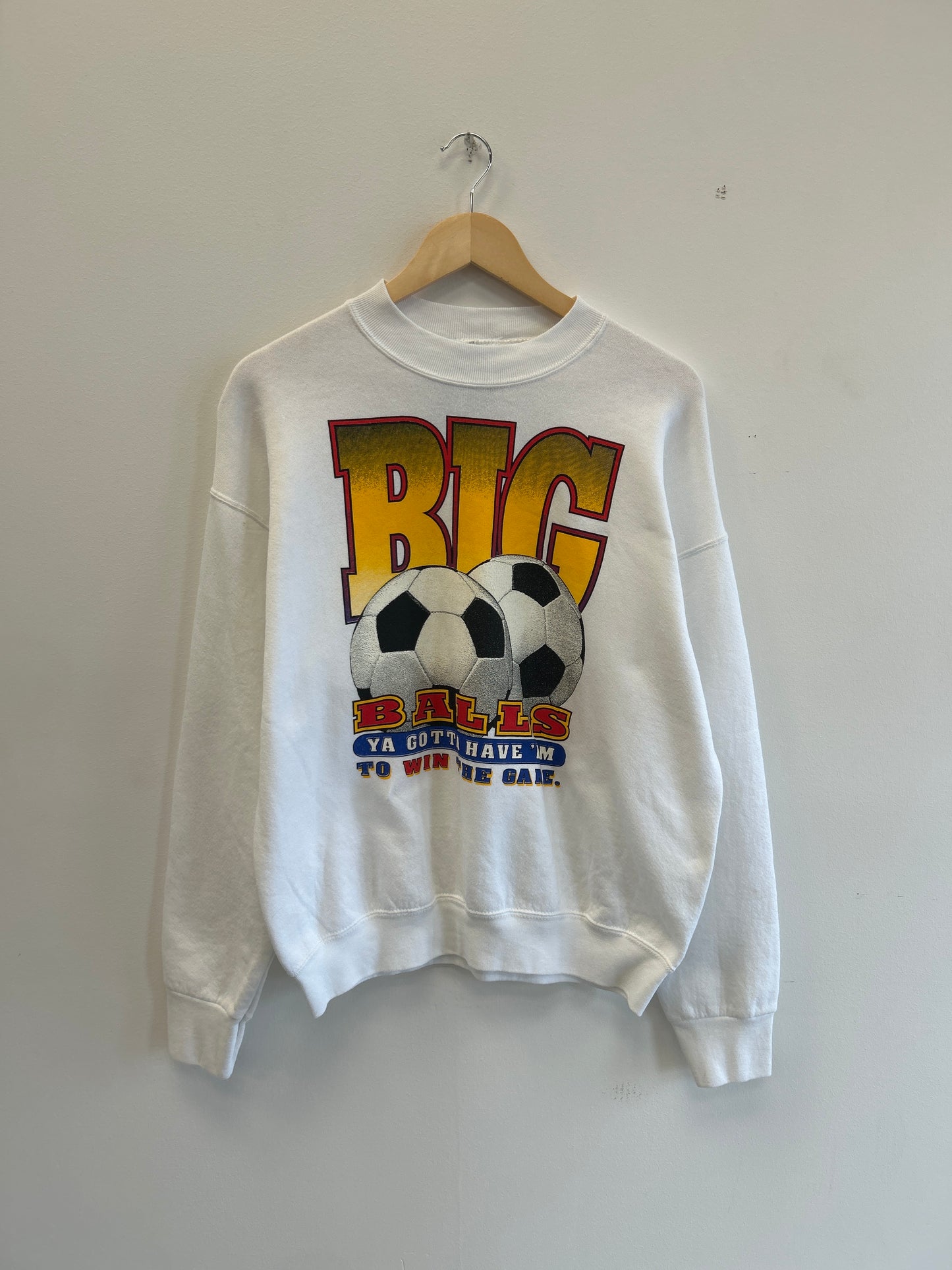 (M) Vintage Big Balls Soccer Crewneck